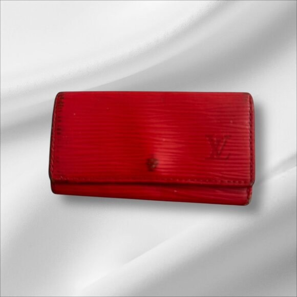 LOUIS VUITTON Red Epi Leather Keyholder Case - Picture 1 of 8